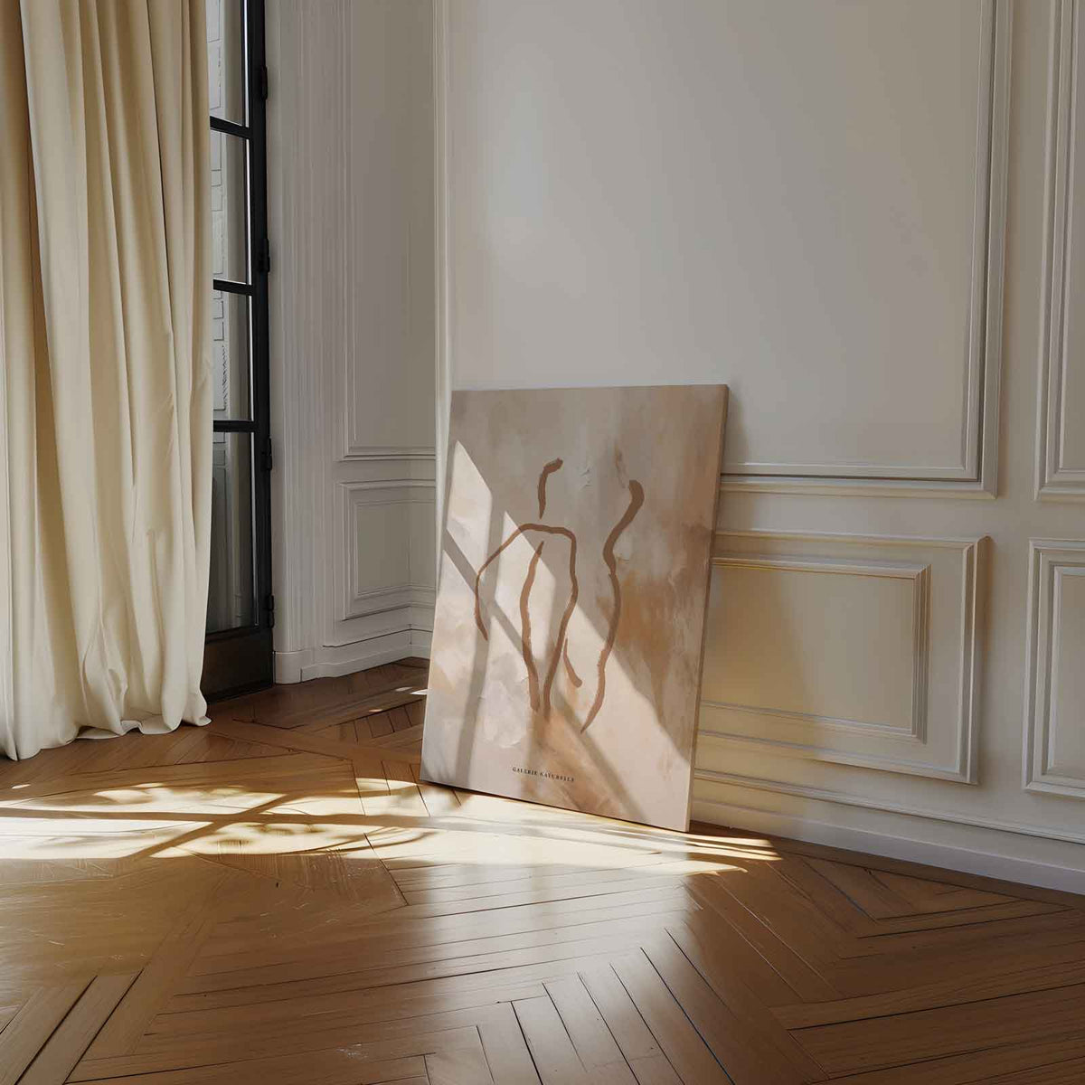 Dansende Schaduwen – canvas wanddecoratie in portret formaat