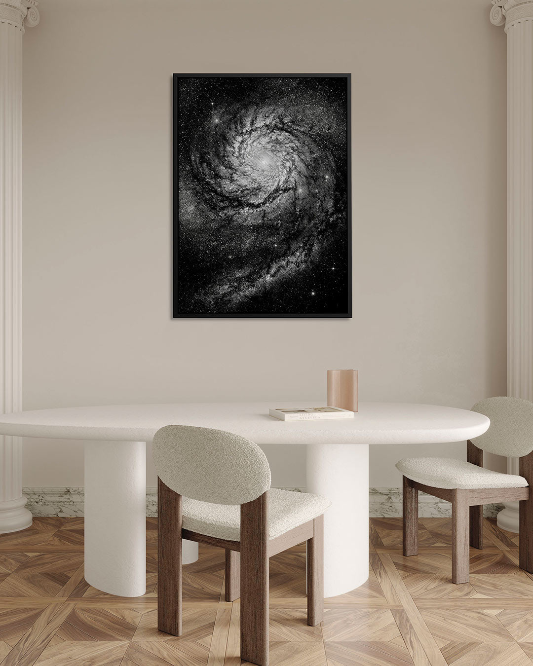 Kosmische spiraal – staand wanddecoratie kunstwerk