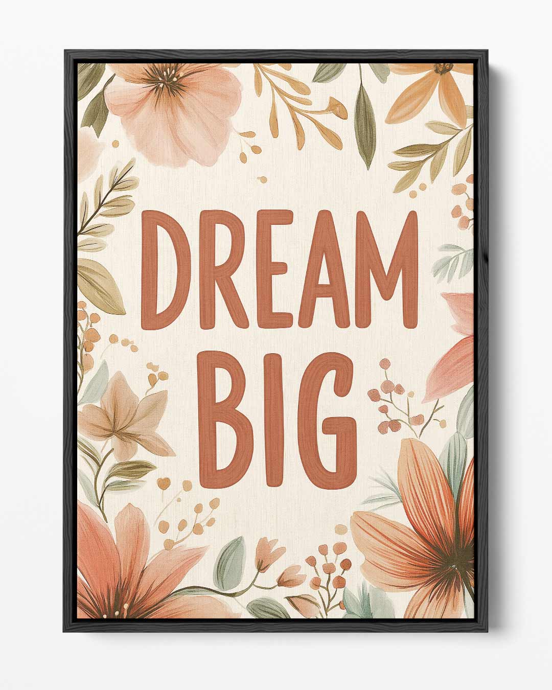 Dromerige Bloemen Inspiratie Poster – portret kunstwerk als wanddecoratie