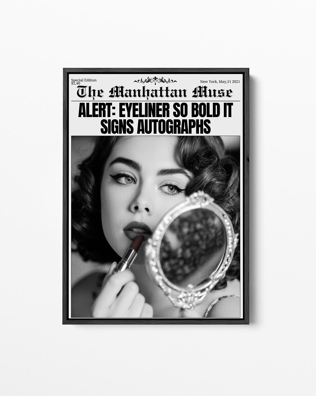 Glamoureuze blik – staand wanddecoratie kunstwerk
