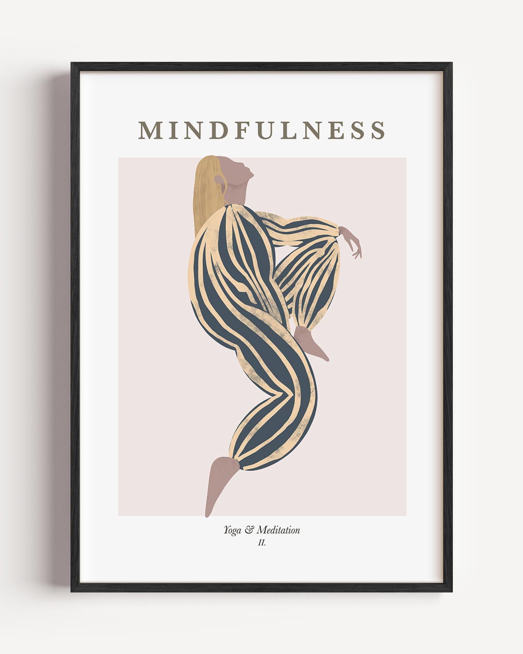 Mindfulness Yoga – boheme portret poster als wanddecoratie