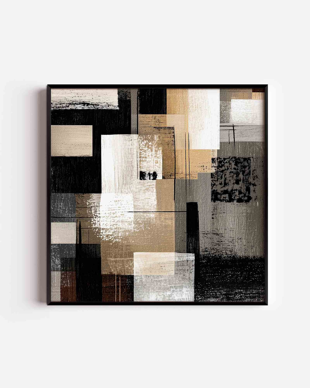 Abstracte vormen – abstracte vierkante poster als wanddecoratie