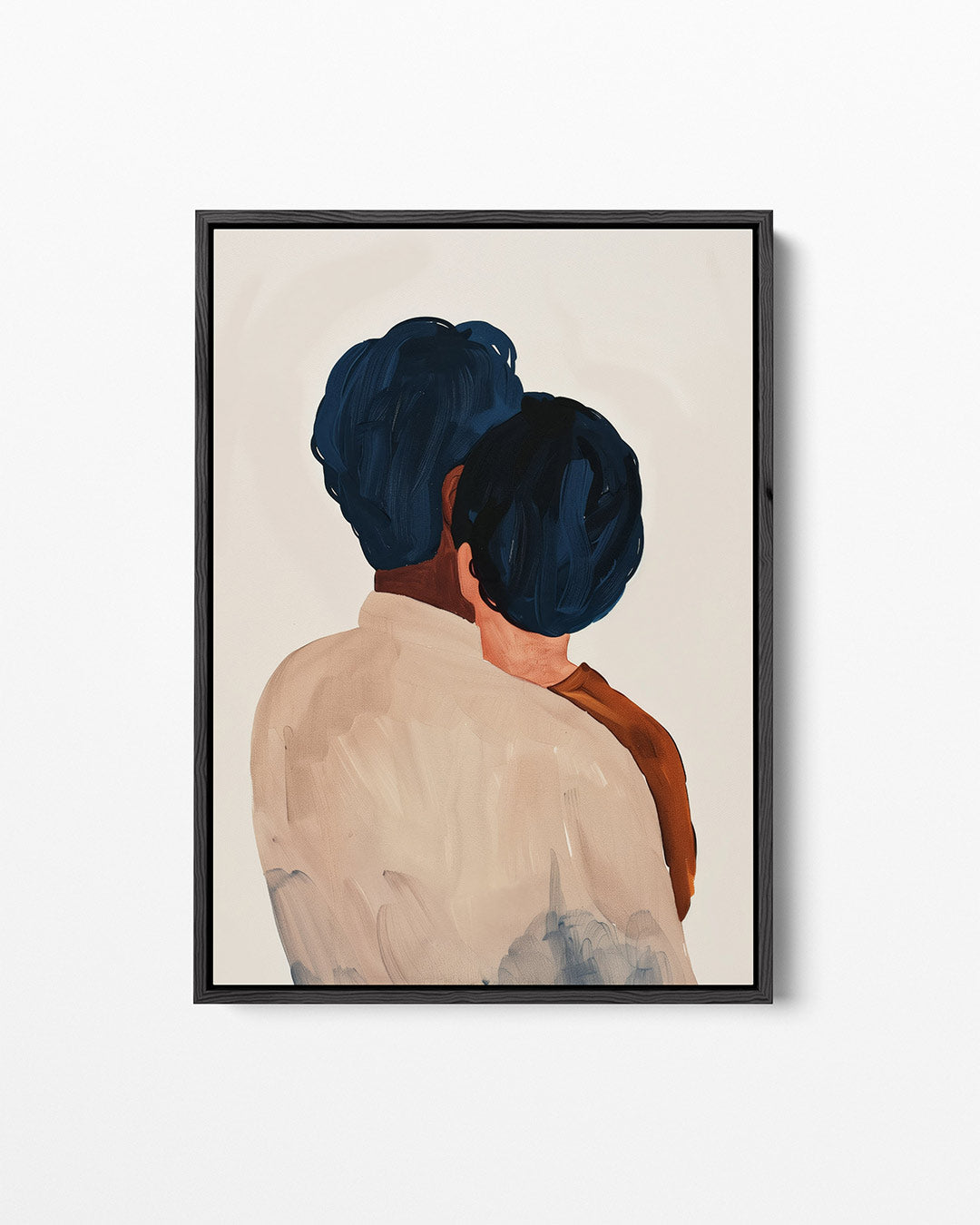 Intieme omhelzing – staand wanddecoratie kunstwerk
