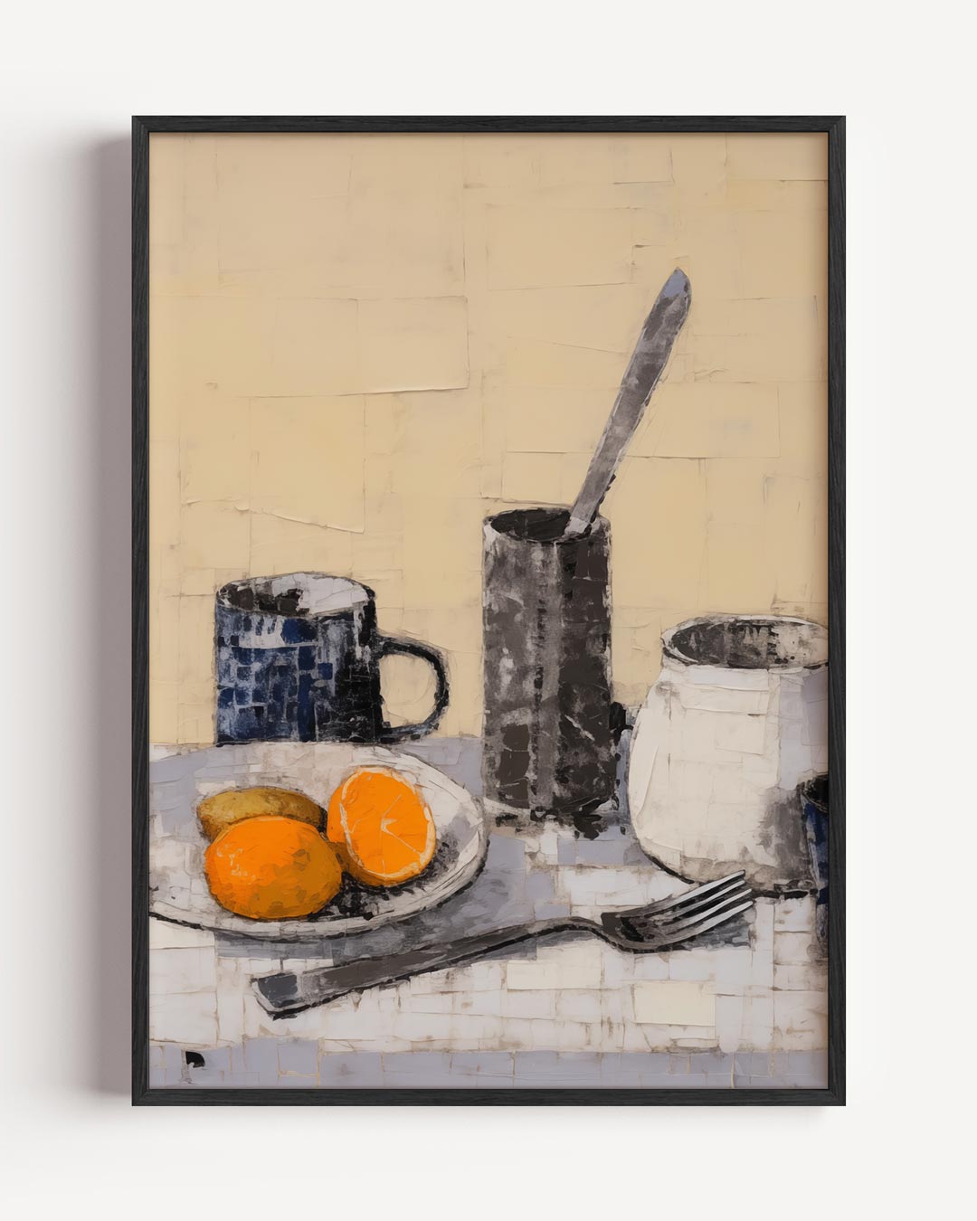 Stijlvolle Keukenstilleven – keuken portret poster als wanddecoratie