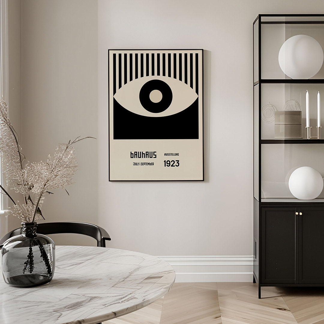 Vorm en balans – geometrische Bauhaus poster in staand formaat