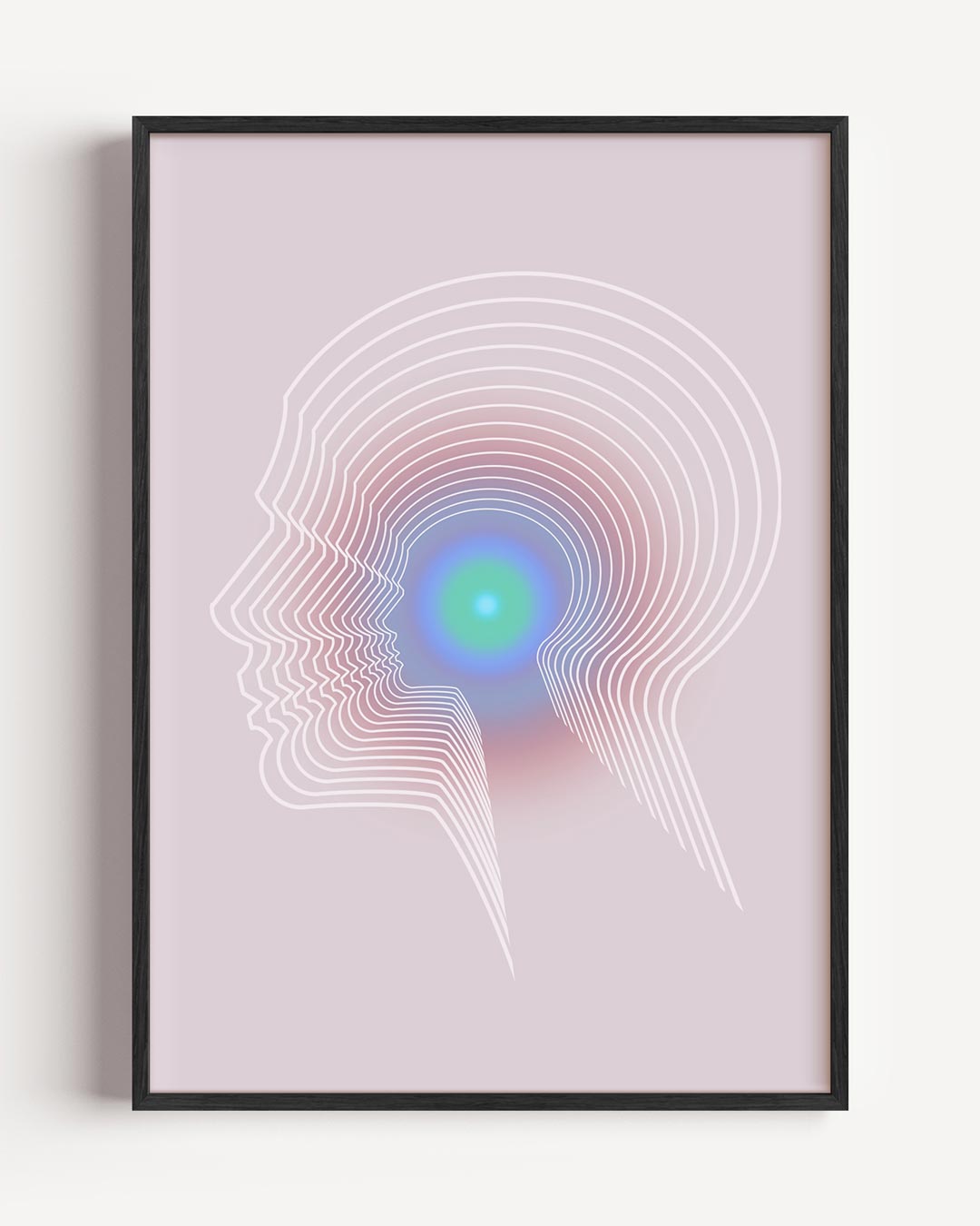 Moderne Mindfulness – mindfulness portret poster als wanddecoratie