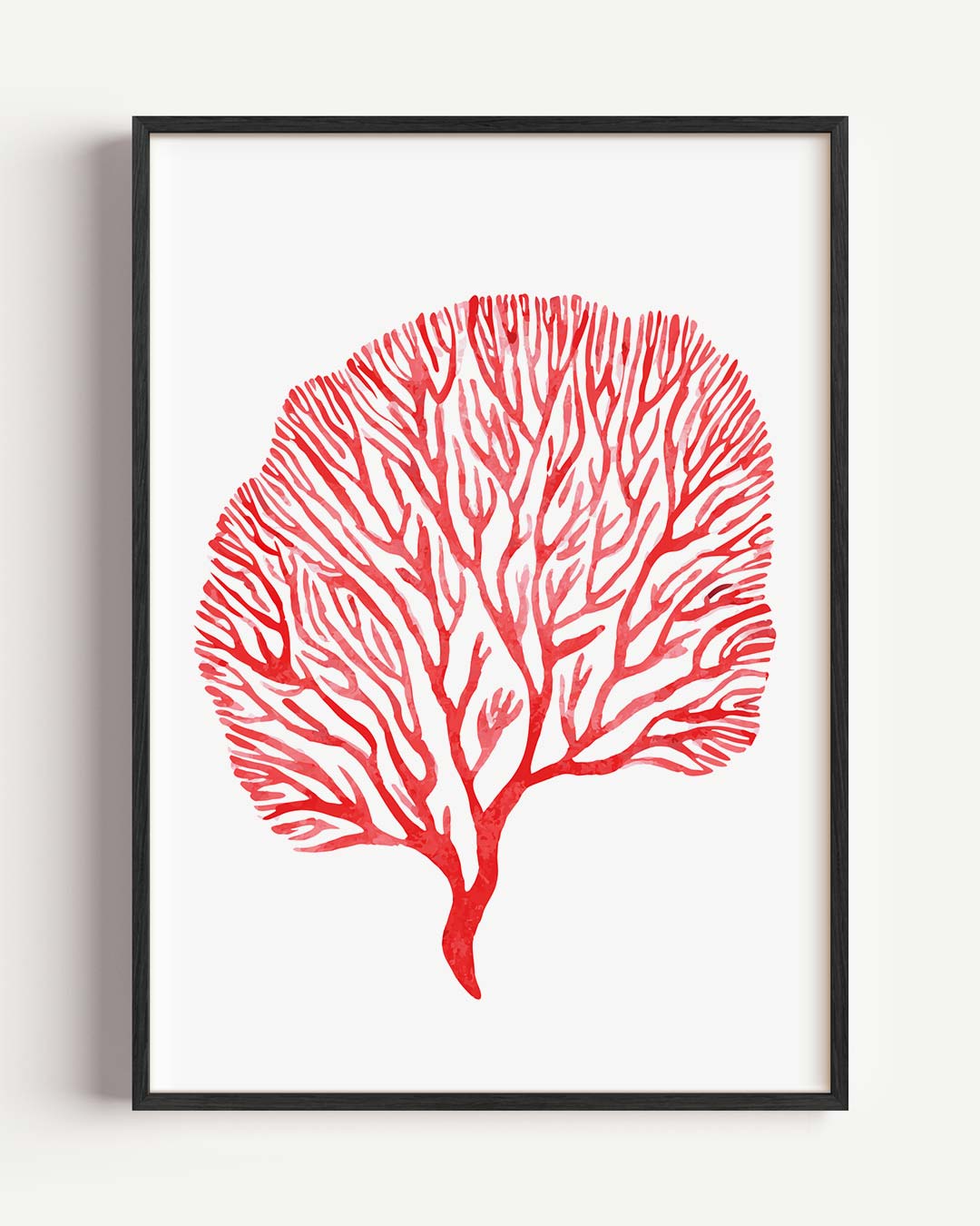 Rode Koraal Inspiratie – dieren portret poster als wanddecoratie