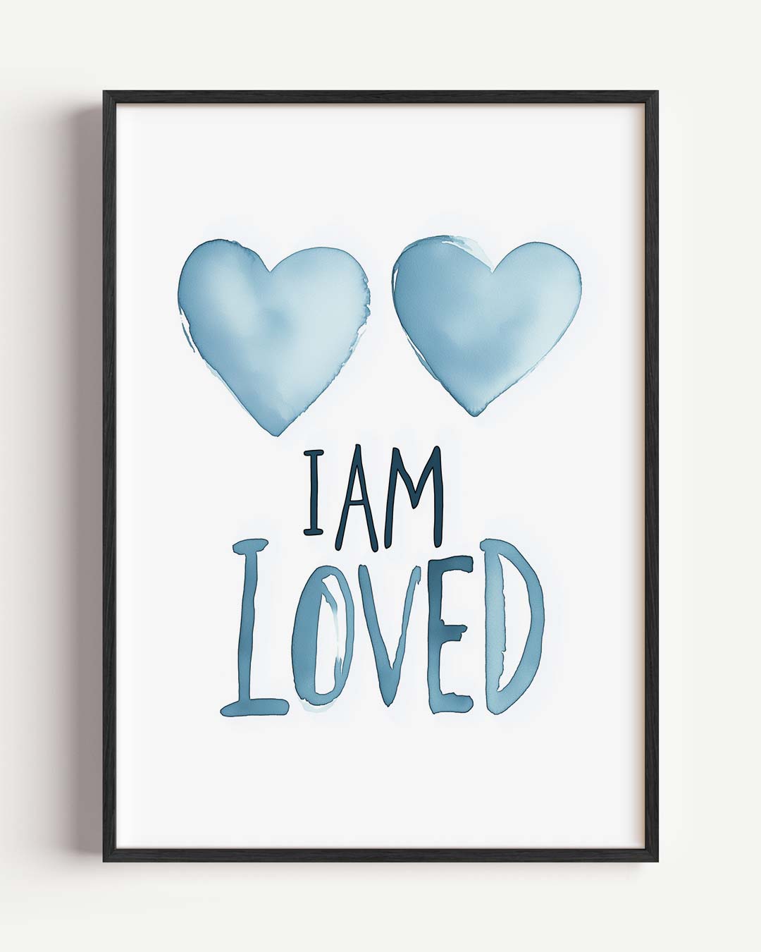 Liefdevolle Hartjes – kids portret poster als wanddecoratie