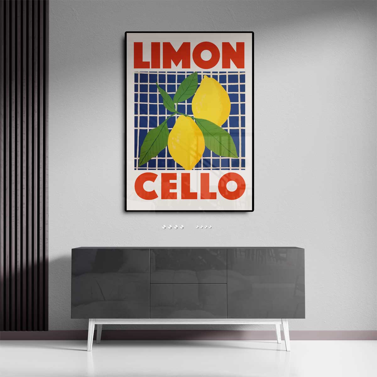 Limoncello Poster – dibond wanddecoratie in staand formaat