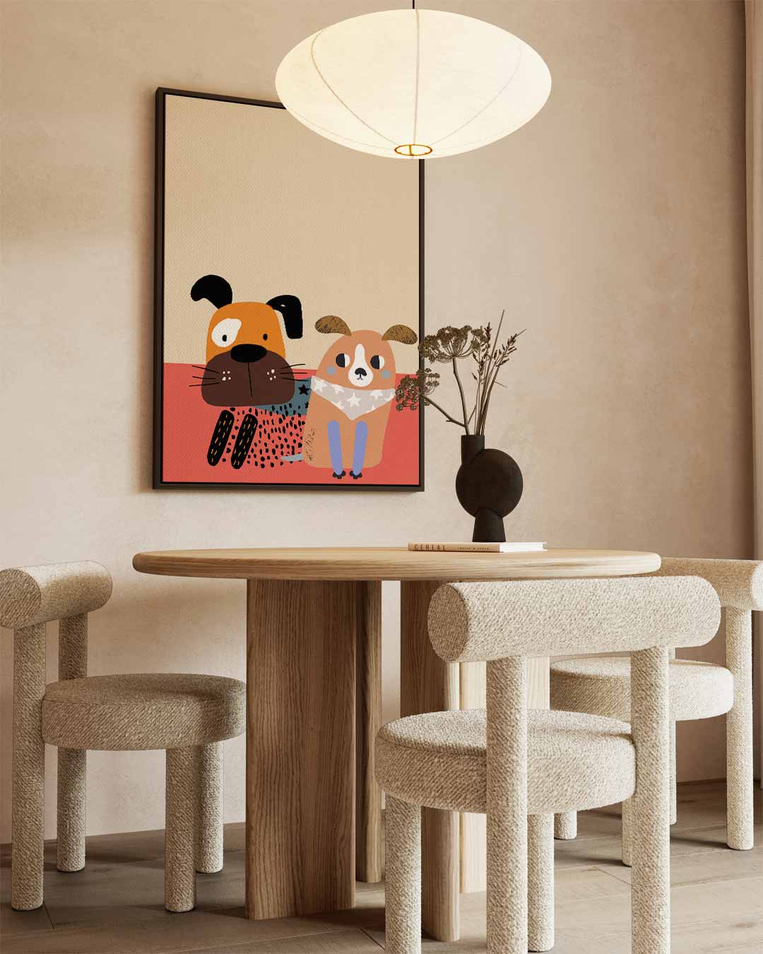 Vrolijk Hondenkunstwerk – staand kunstwerk voor modern interieur