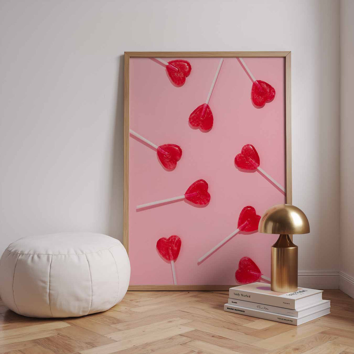 Zoete Liefdeslolly's – urban poster in staand formaat