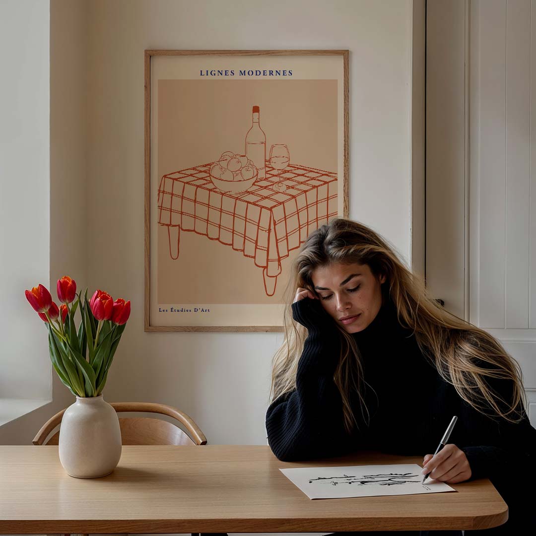 Moderne Kunst Stilleven – culinaire wandkunst als portret poster