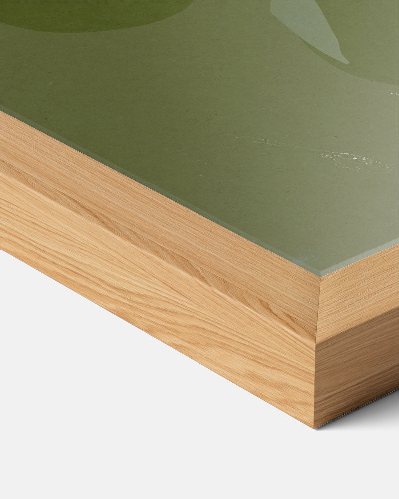 Stijlvolle Olijfgroene Wanddecoratie – bloemen poster als moderne staande wanddecoratie