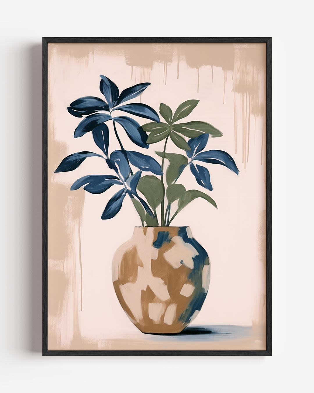 Tijdloze Botanische Schilderclub – kleurrijke abstracte portret poster als wanddecoratie