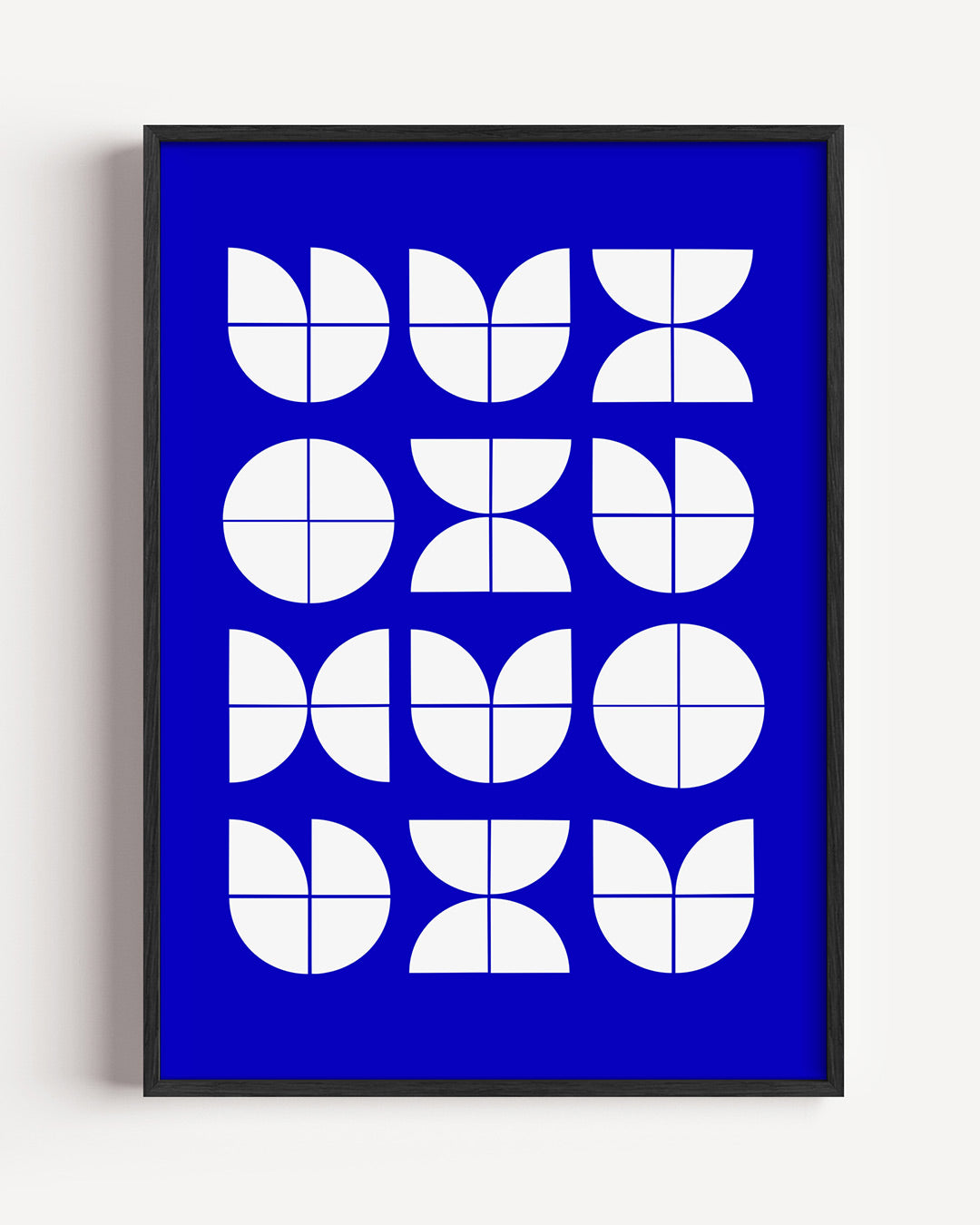 Vormen en vlakken – staande Bauhaus poster als wanddecoratie