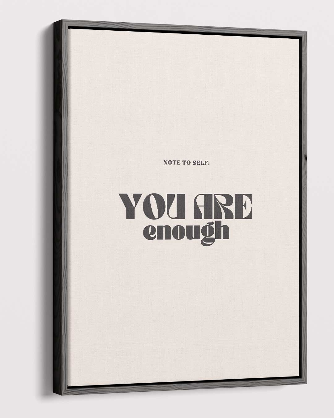 Inspirerende Motivatieposter "You Are Enough – canvas wanddecoratie in portret formaat
