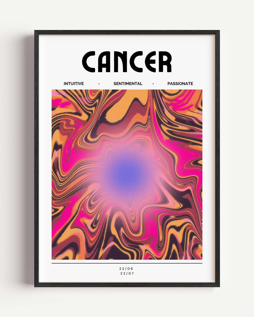 Cancer – mindful portret poster als wanddecoratie