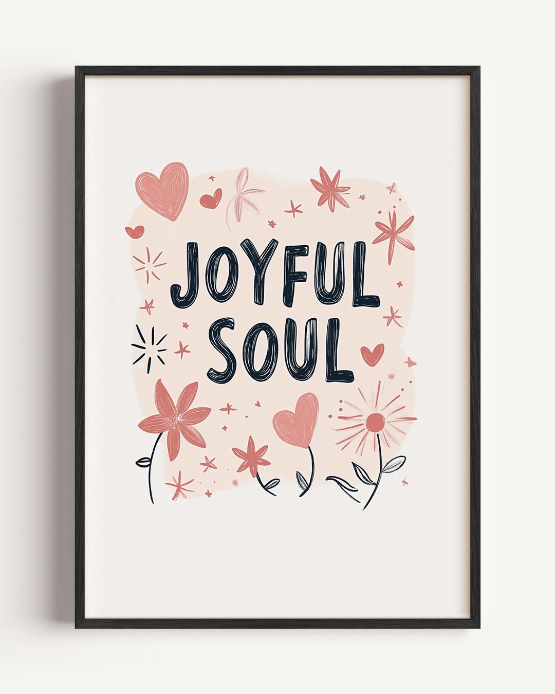 Joyful Soul – kids portret poster als wanddecoratie