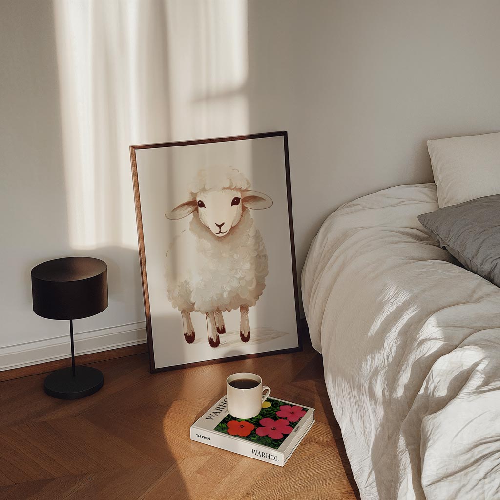 Schattige Schapen – staande kinderkamer wanddecoratie van WallArtistic