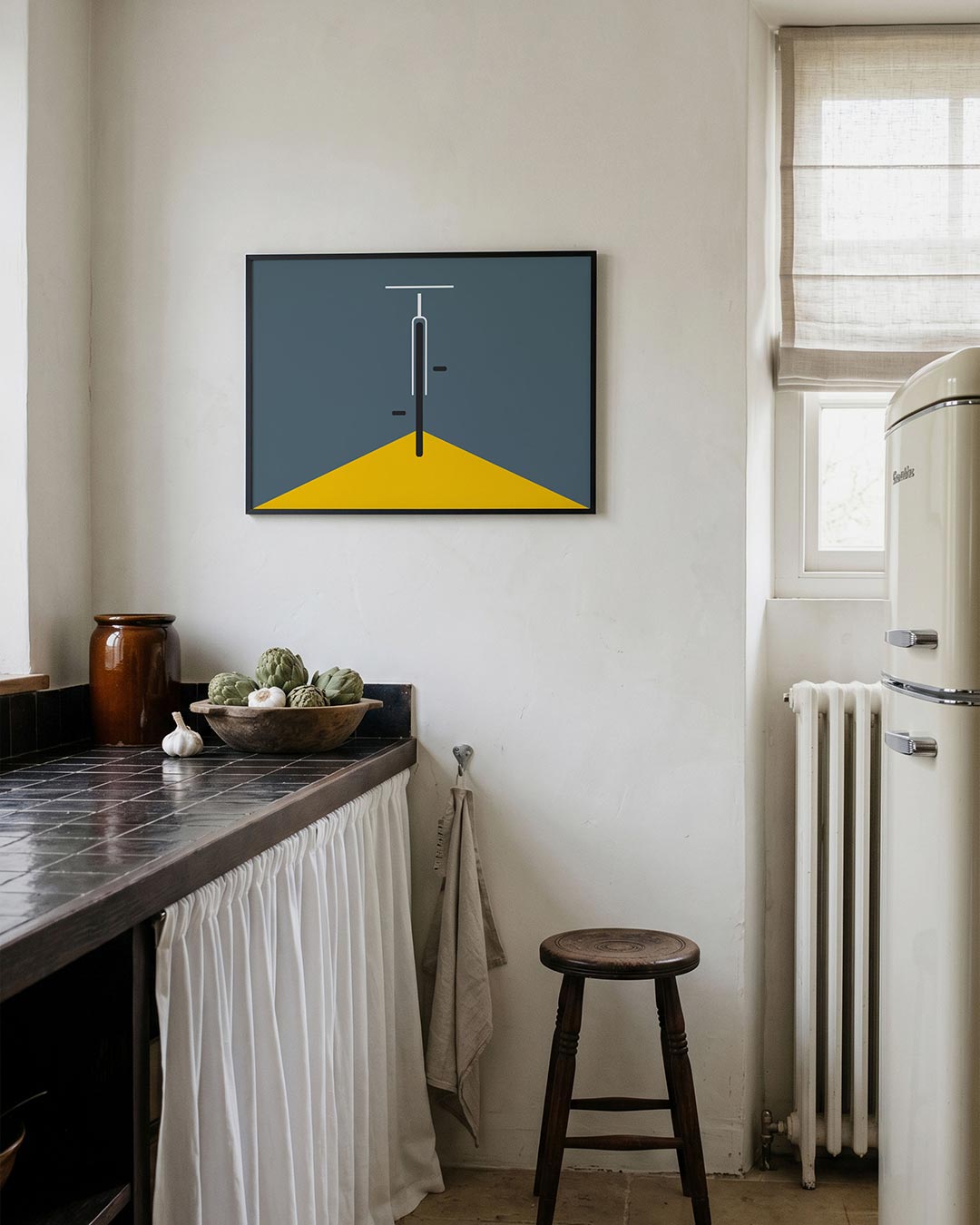 Lijnen en vlakken – geometrische poster in Bauhaus-stijl van WallArtistic