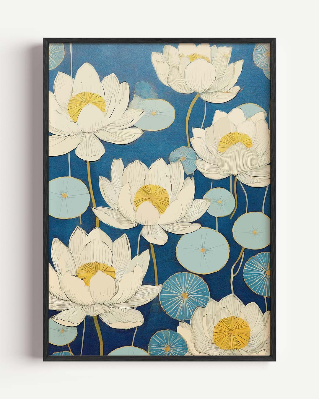 Bloeiende Lotus Droomposter – bloemen portret poster als wanddecoratie