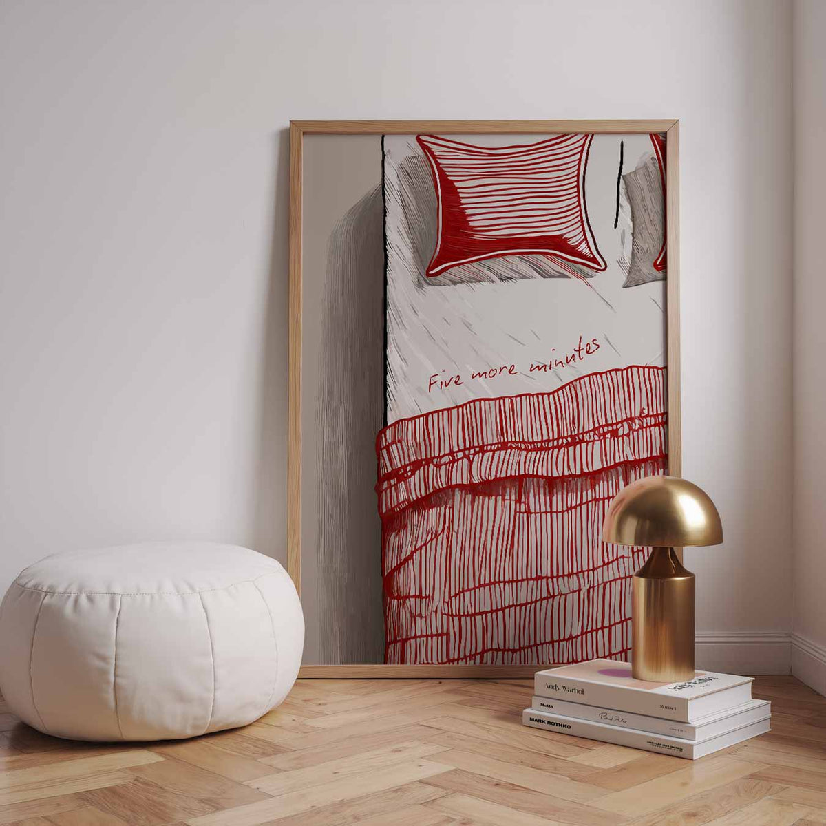 Snoozen in Stijl – staande zomer wanddecoratie van WallArtistic