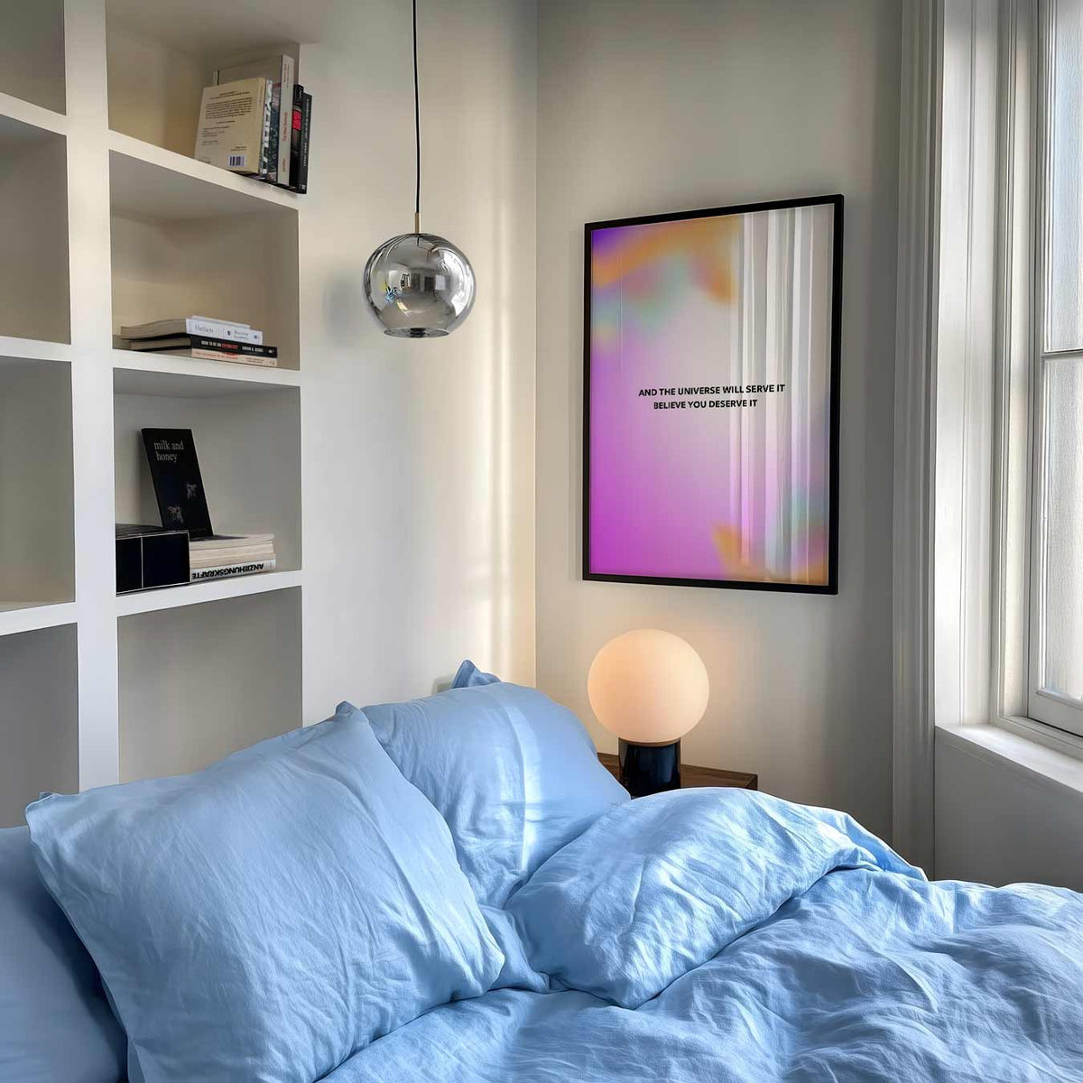 Believe You Deserve It – mindful poster als rustige wanddecoratie