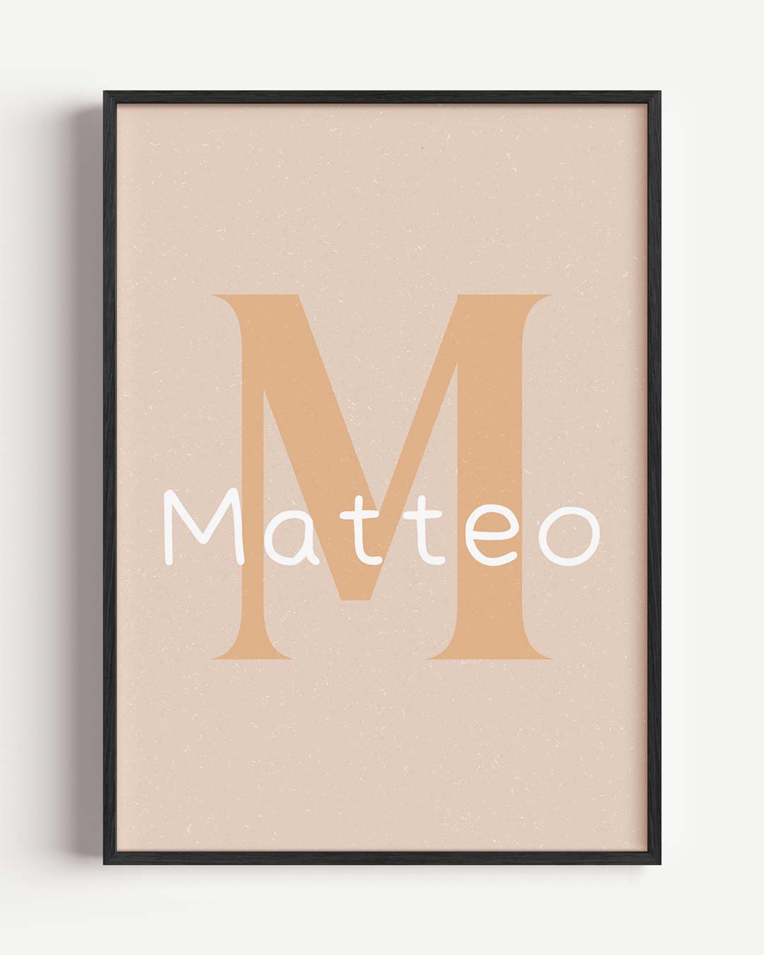 Naam Poster Matteo – kids portret poster als wanddecoratie