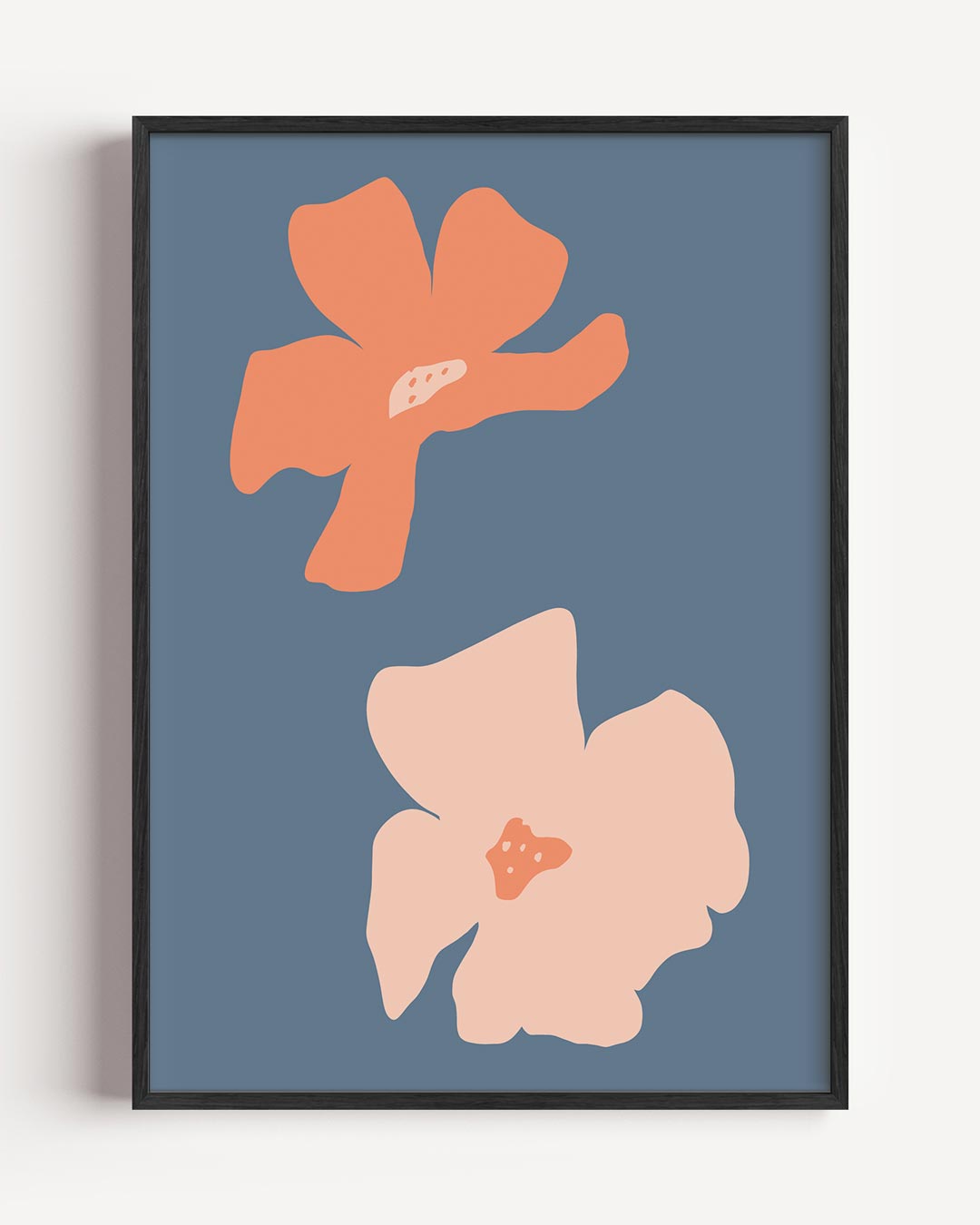 Bloemenpracht in Pastel – bloemen portret poster als wanddecoratie