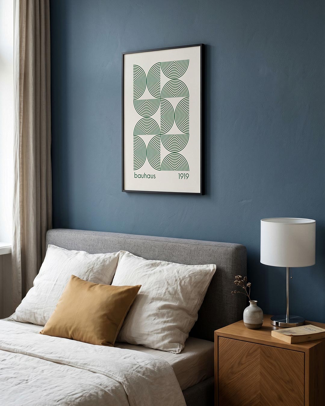  – staande Bauhaus poster voor aan de muur