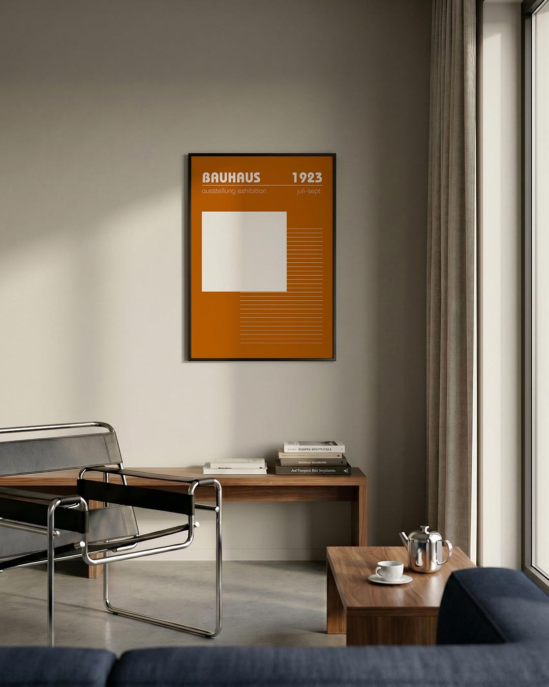  – staande Bauhaus poster voor aan de muur