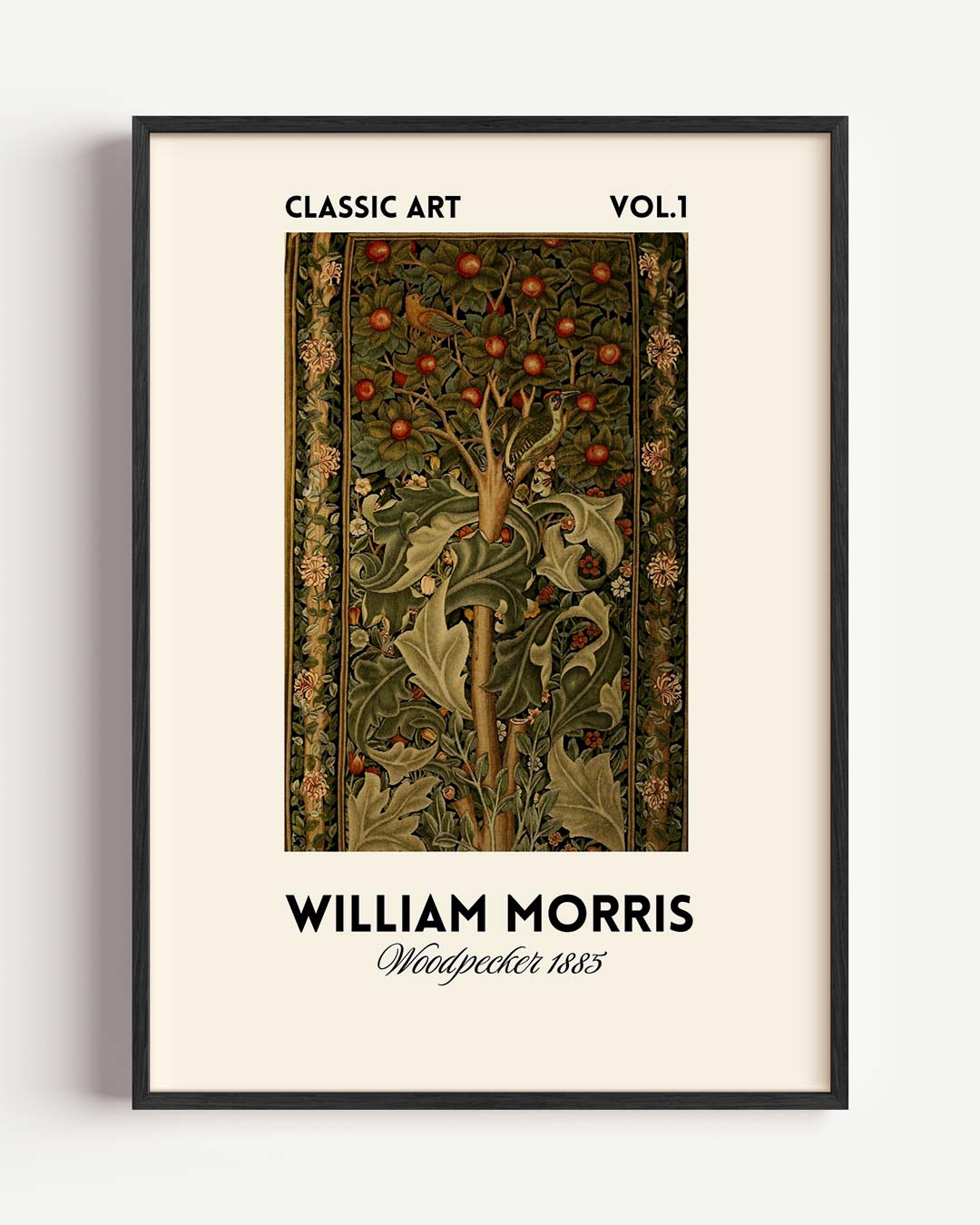 Abstracte – William Morris portret poster als wanddecoratie