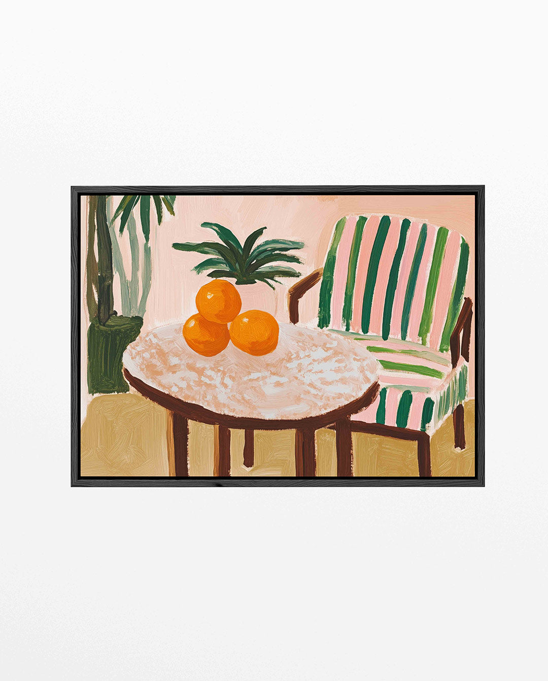 Interieur met fruit – liggend jungle kunstwerk