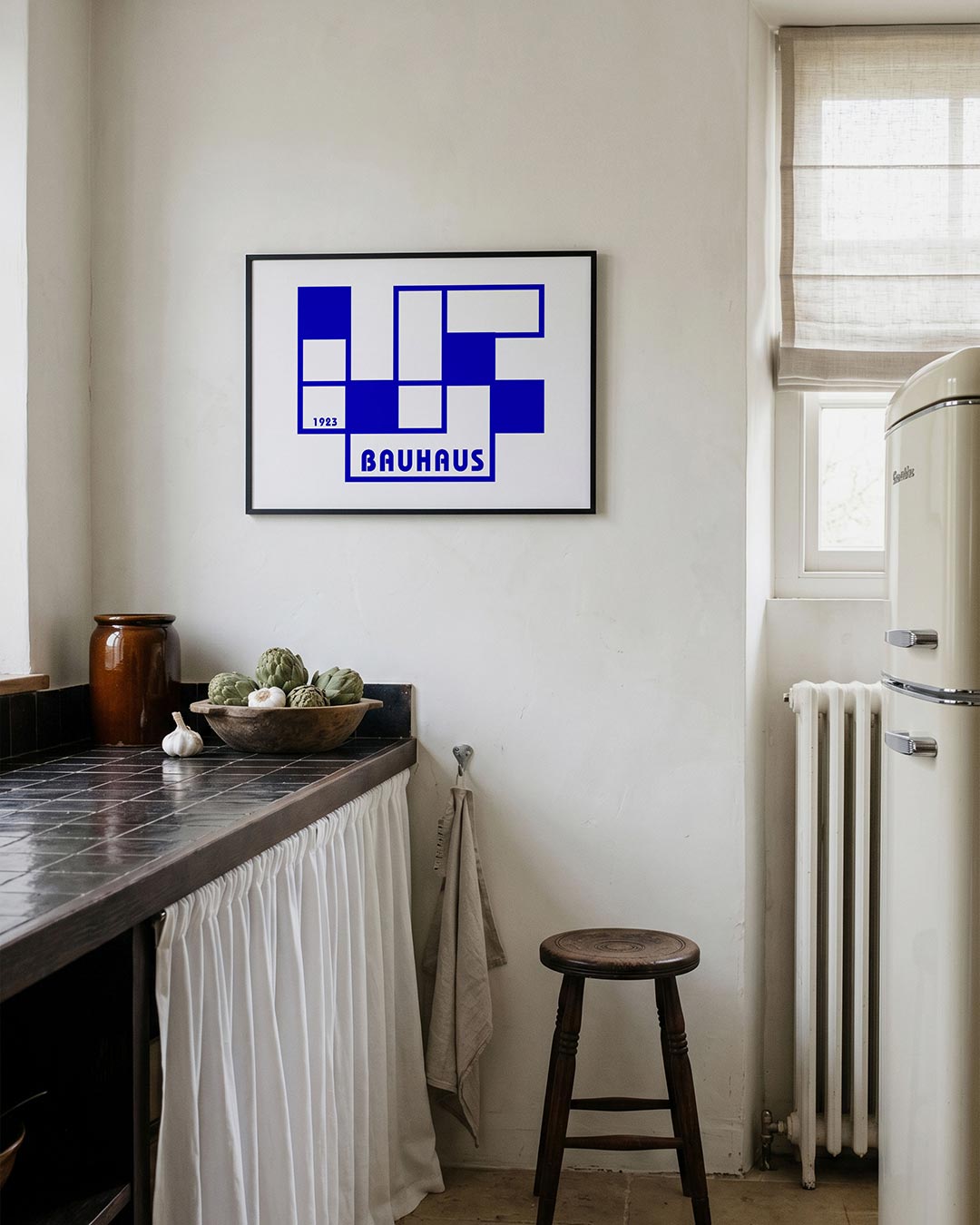 Vorm en balans – geometrische poster in Bauhaus-stijl van WallArtistic