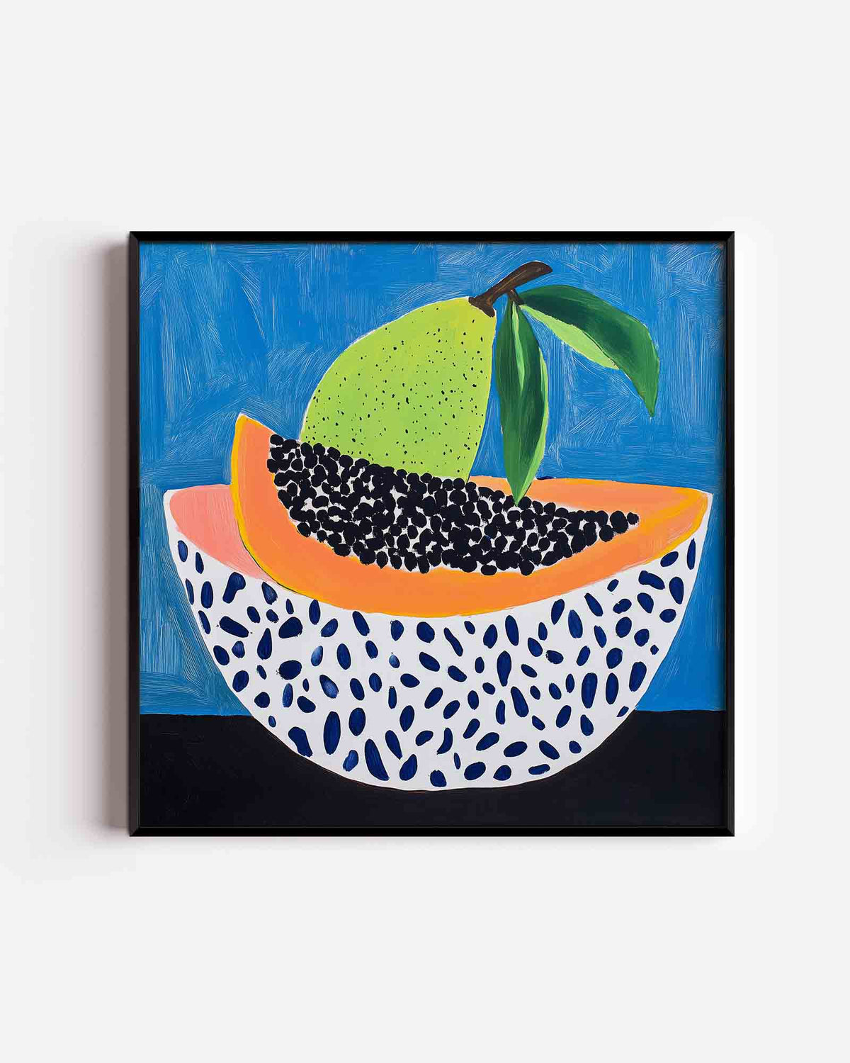 Fruit en patronen – moderne vierkante poster als wanddecoratie