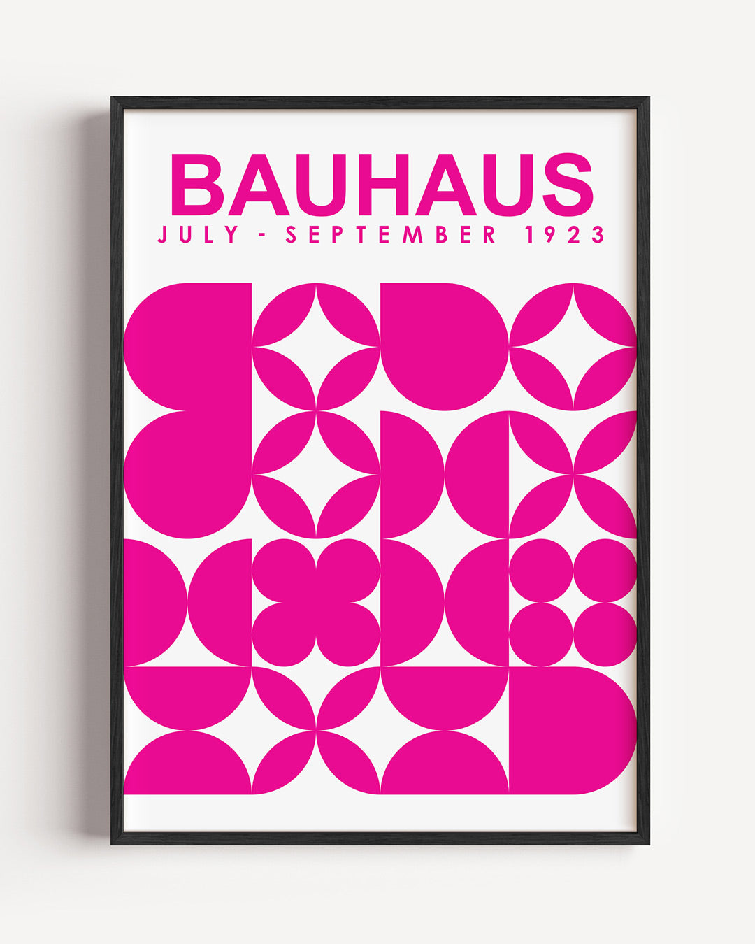 Vormen en vlakken – staande Bauhaus poster als wanddecoratie
