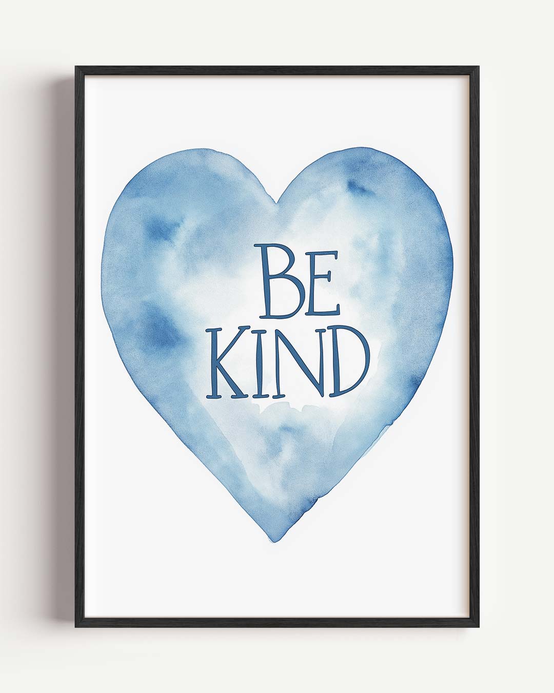 Be Kind Waterverf – kids portret poster als wanddecoratie