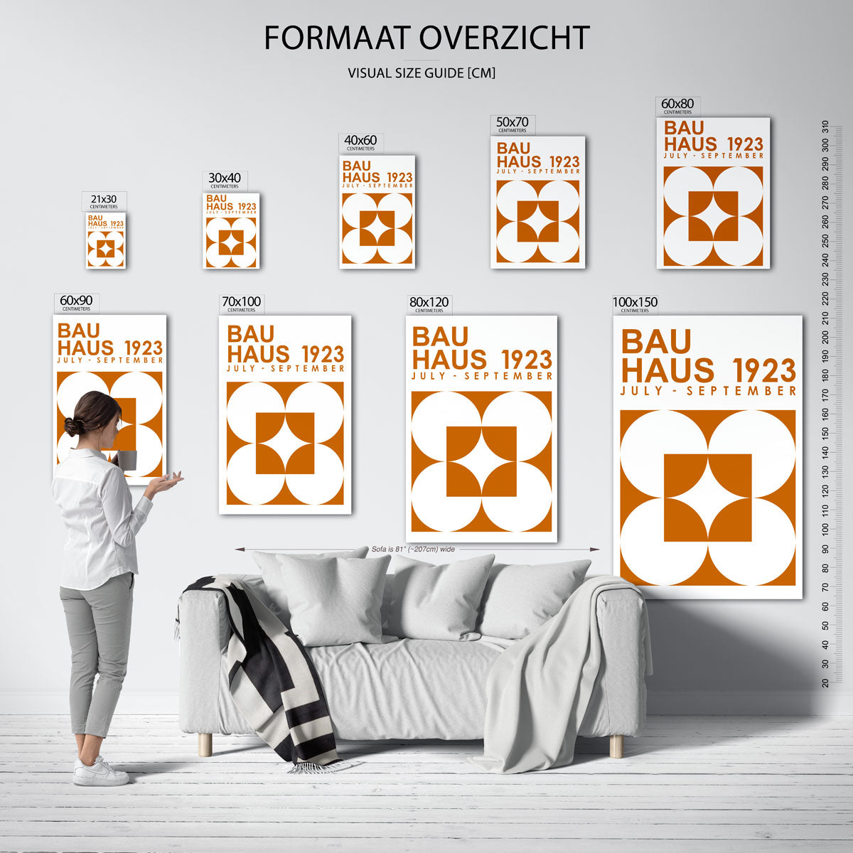  – geometrische poster in Bauhaus-stijl van WallArtistic