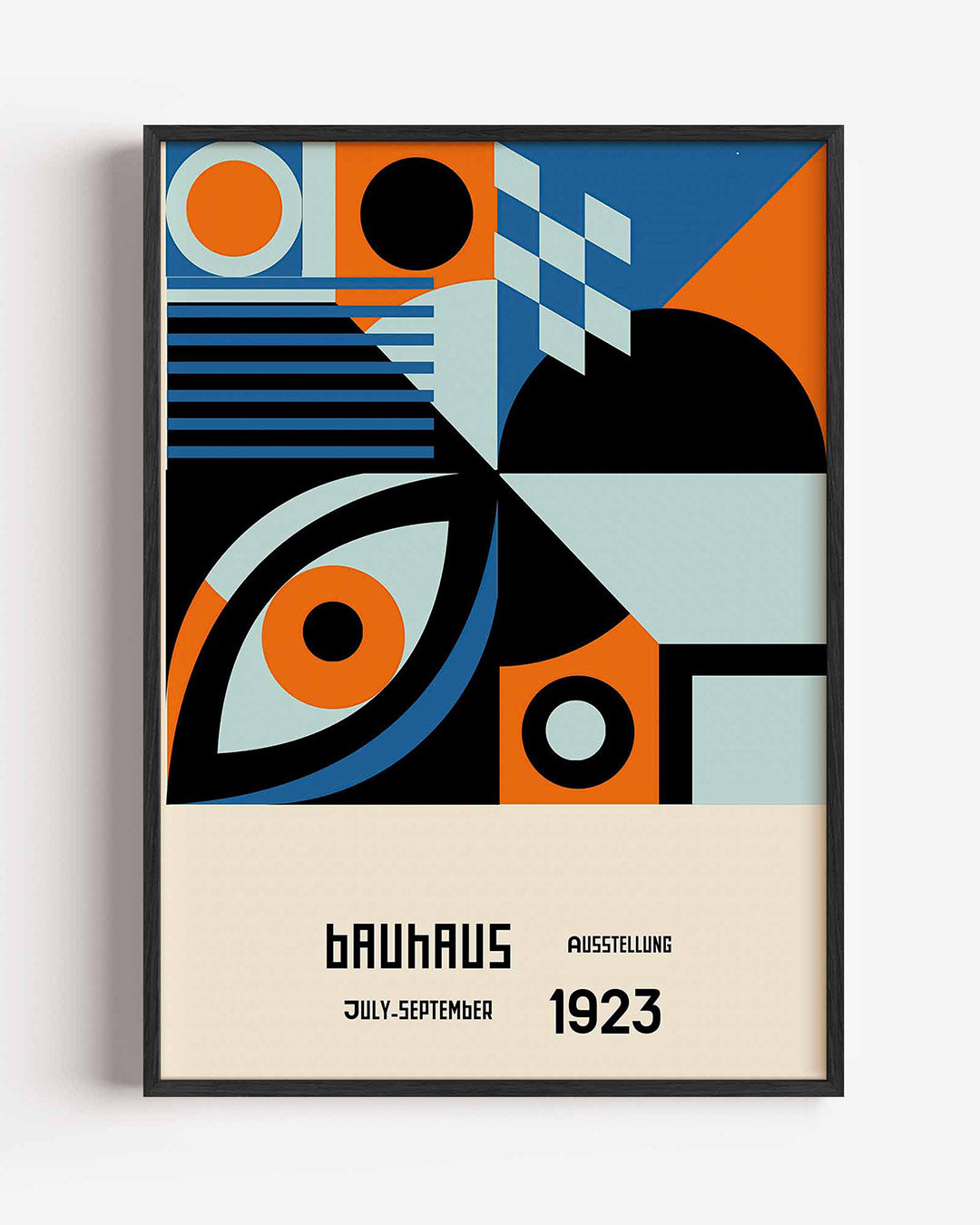 Vormen en vlakkenspel – staande Bauhaus poster als wanddecoratie