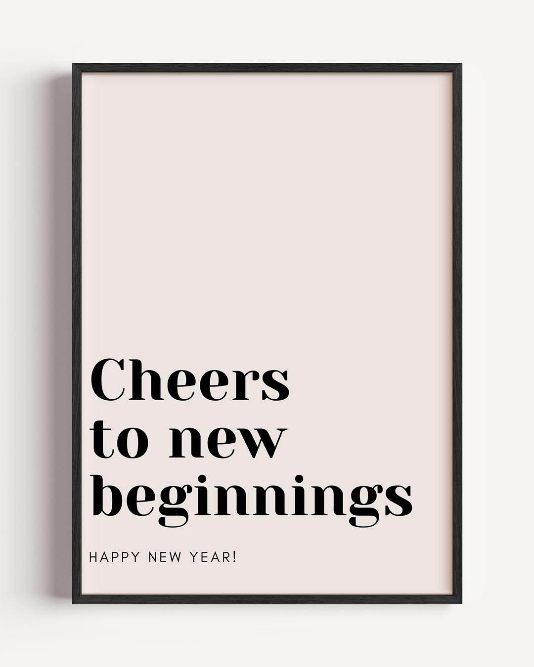 Inspirerende Nieuwjaars – kerst portret poster als wanddecoratie