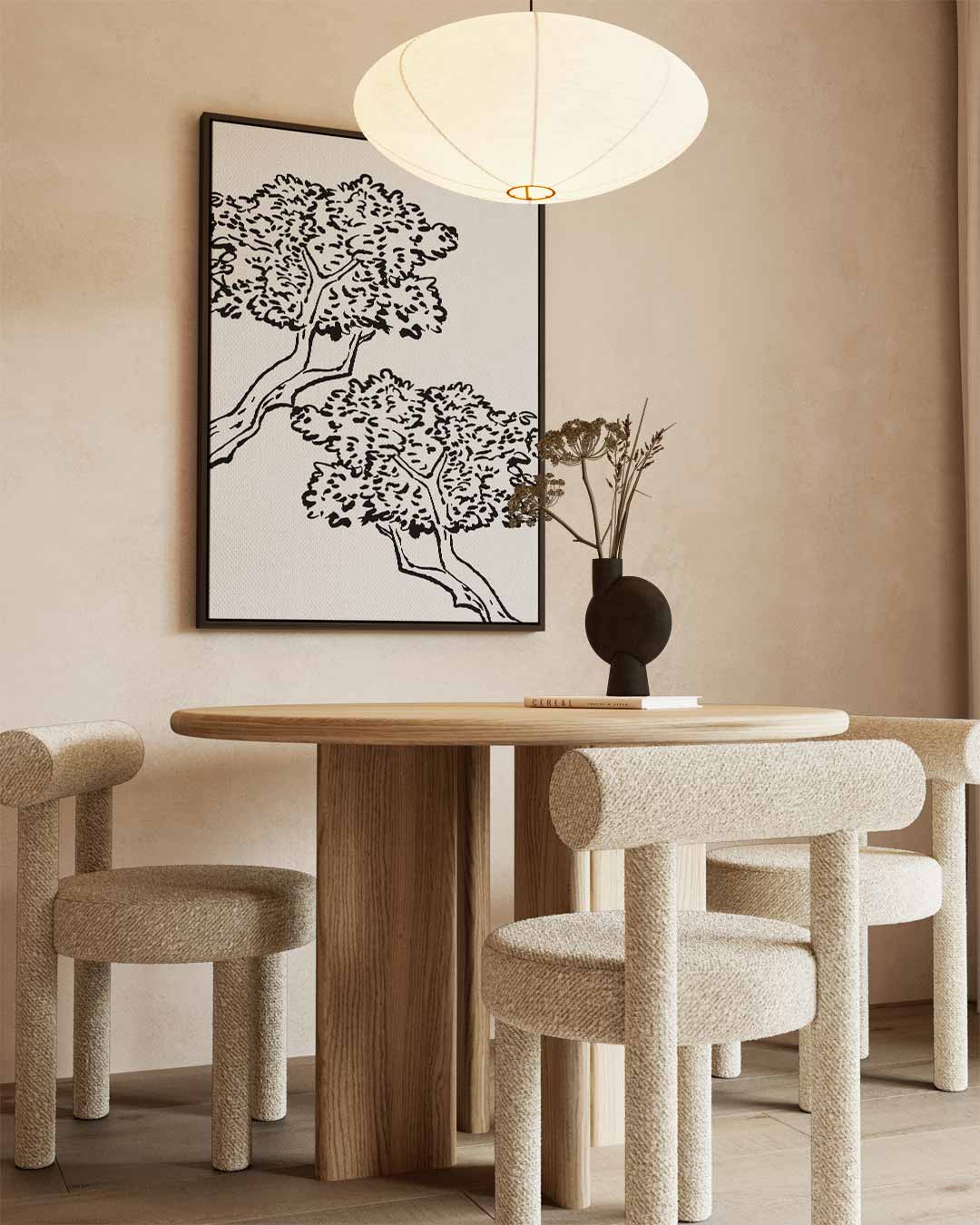 Dansende Bomen aan de Hemel – staand kunstwerk voor modern interieur