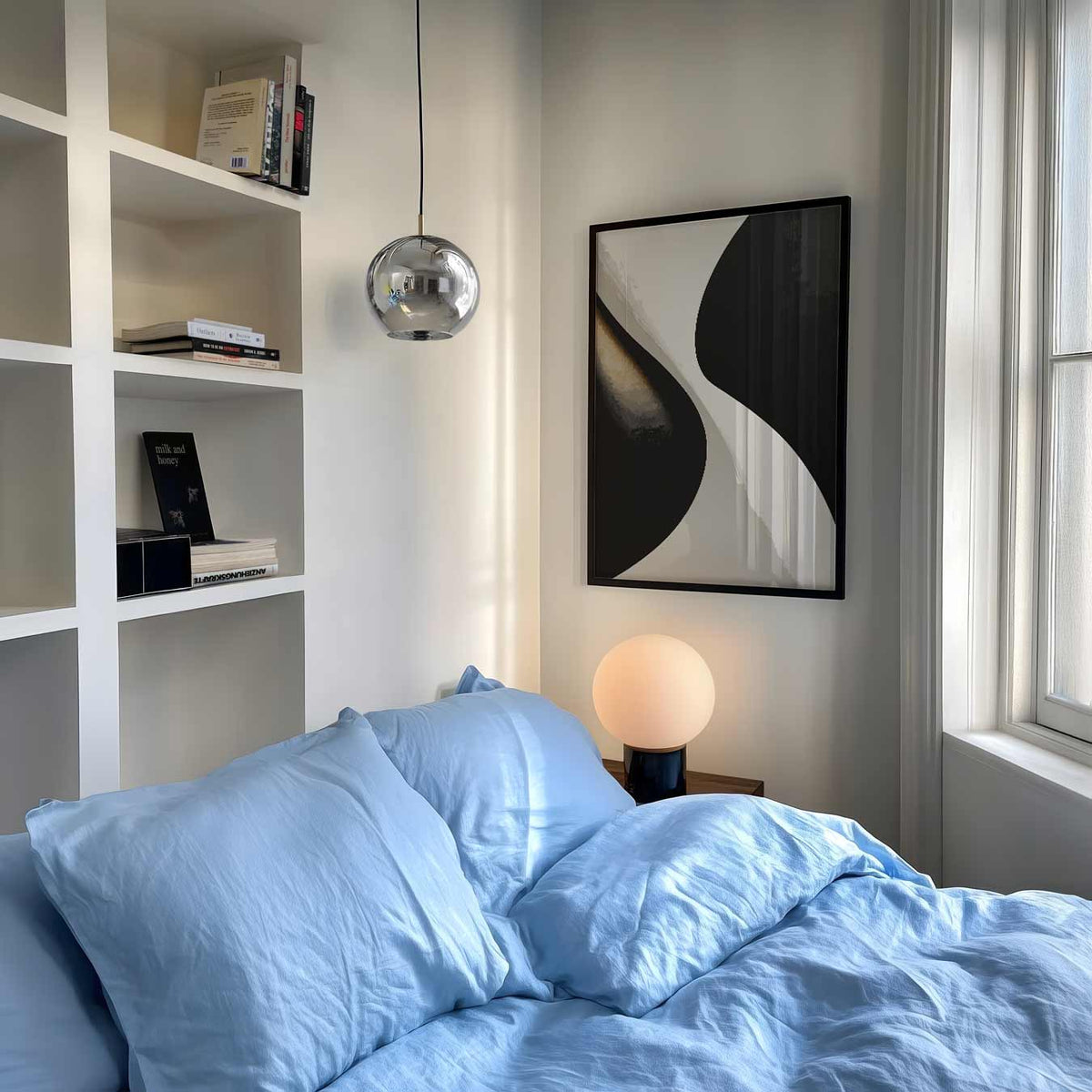Abstracte Elegantie – abstracte poster als moderne staande wanddecoratie