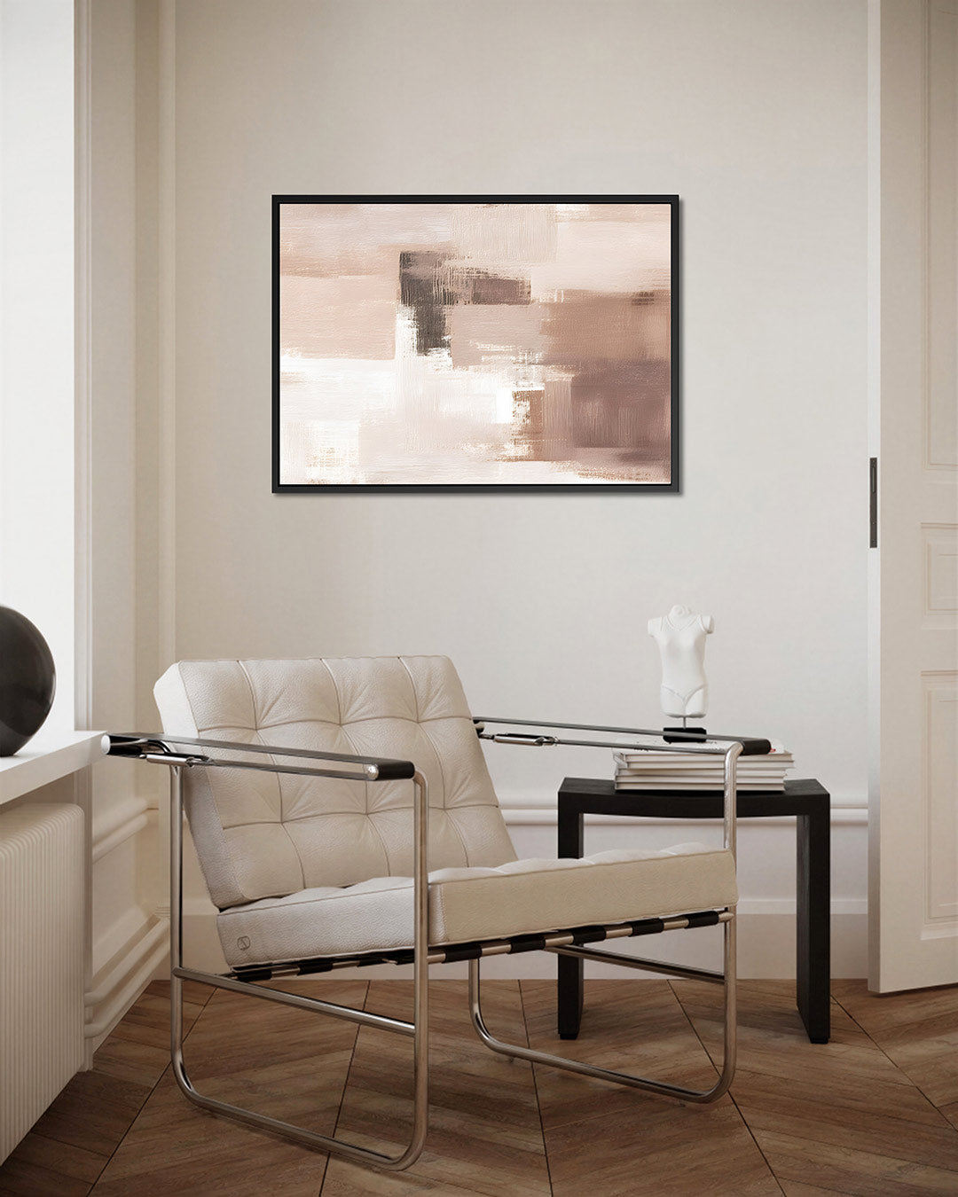 Zachte aardetinten compositie – Harmonie – kunstwerk op canvas, dibond of plexiglas