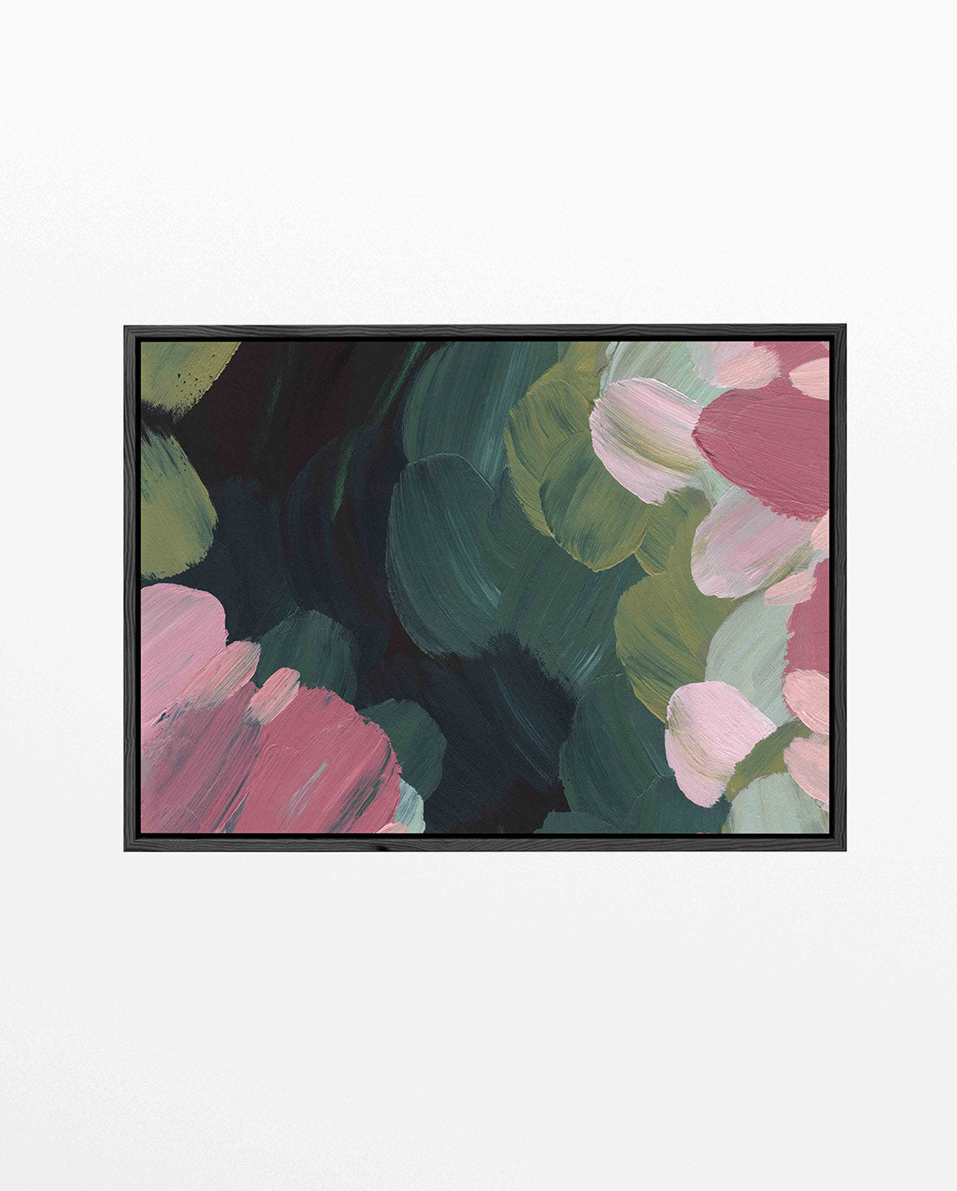 Kleurrijke penseelstreken – liggend wanddecoratie kunstwerk