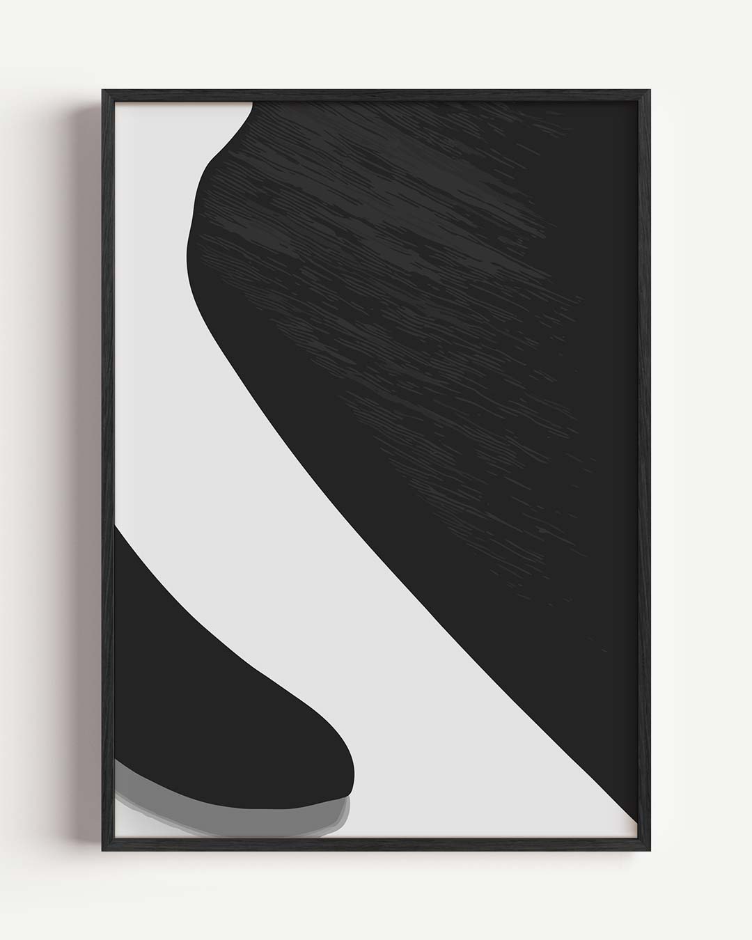 Moderne Abstracte Kunstposter – kleurrijke abstracte portret poster als wanddecoratie