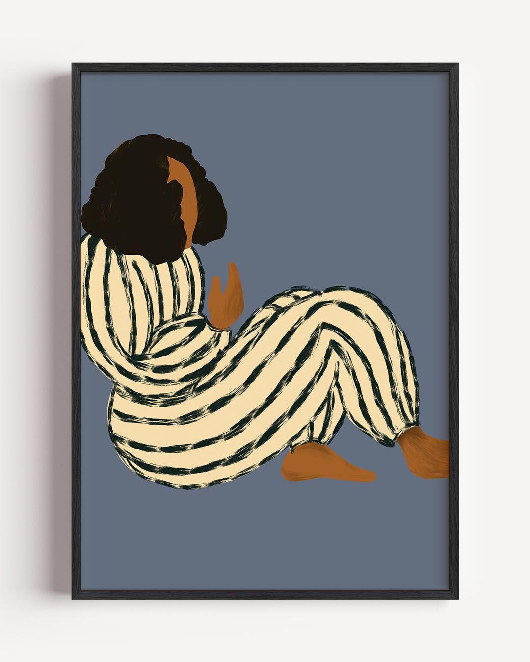 Ontspannen Moment – vrouwelijk portret poster als wanddecoratie