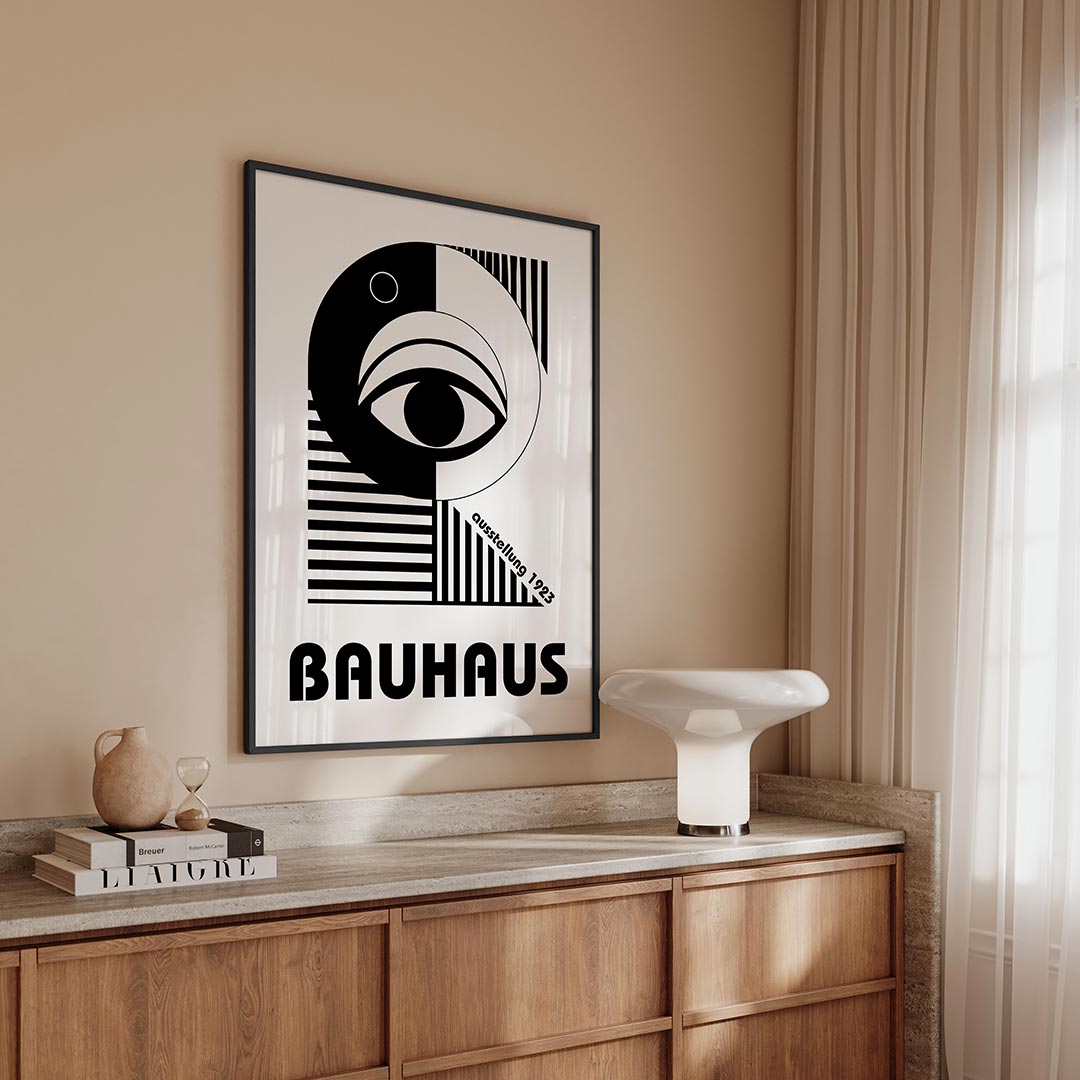  – geometrische Bauhaus poster in staand formaat