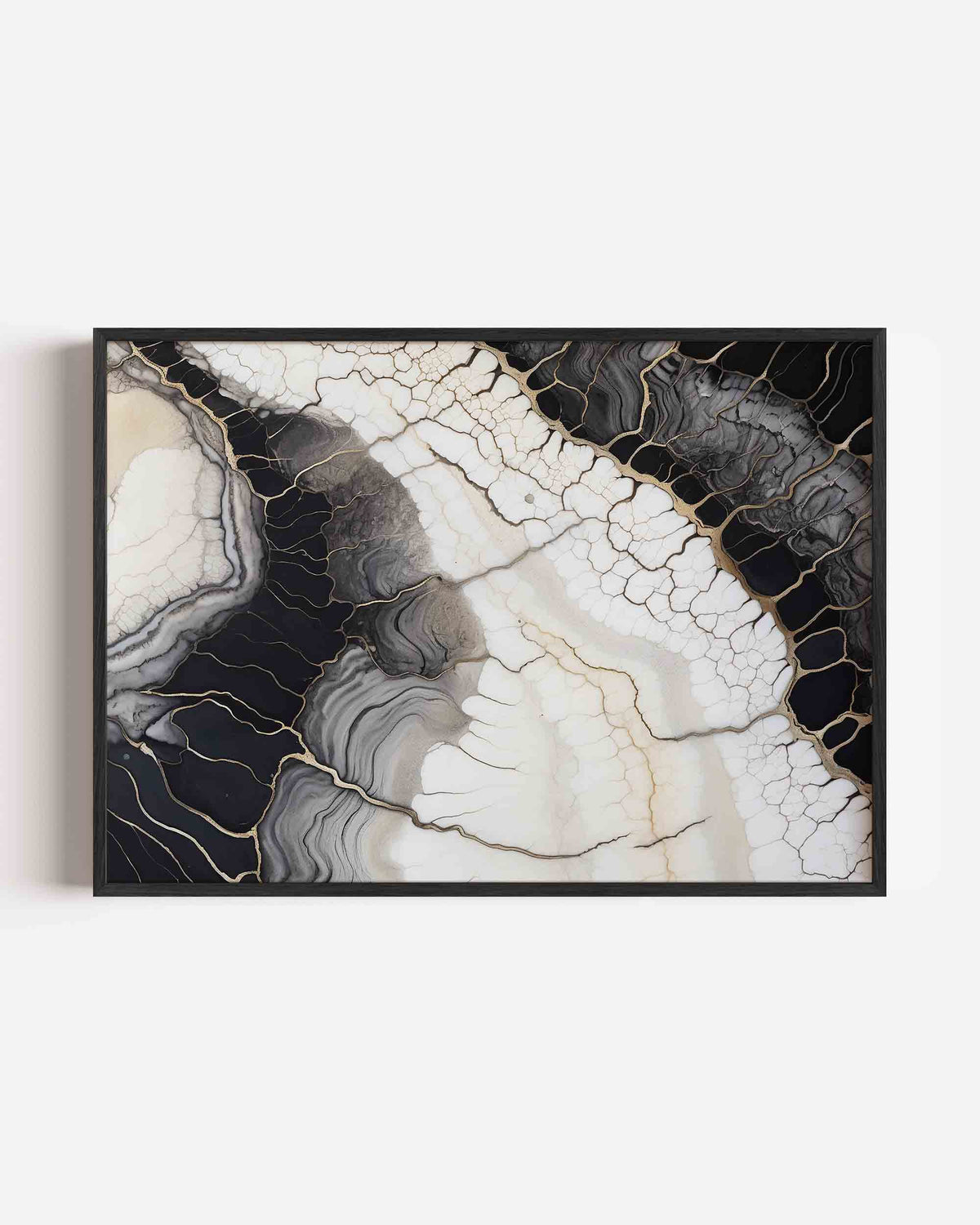 Abstracte lijnen – abstracte landscape poster als wanddecoratie