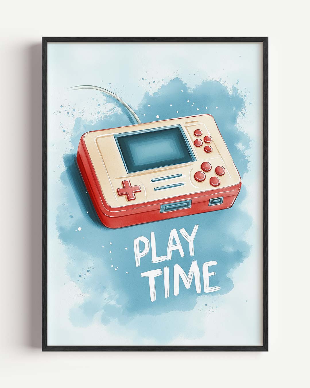 Retro Gaming – kids portret poster als wanddecoratie