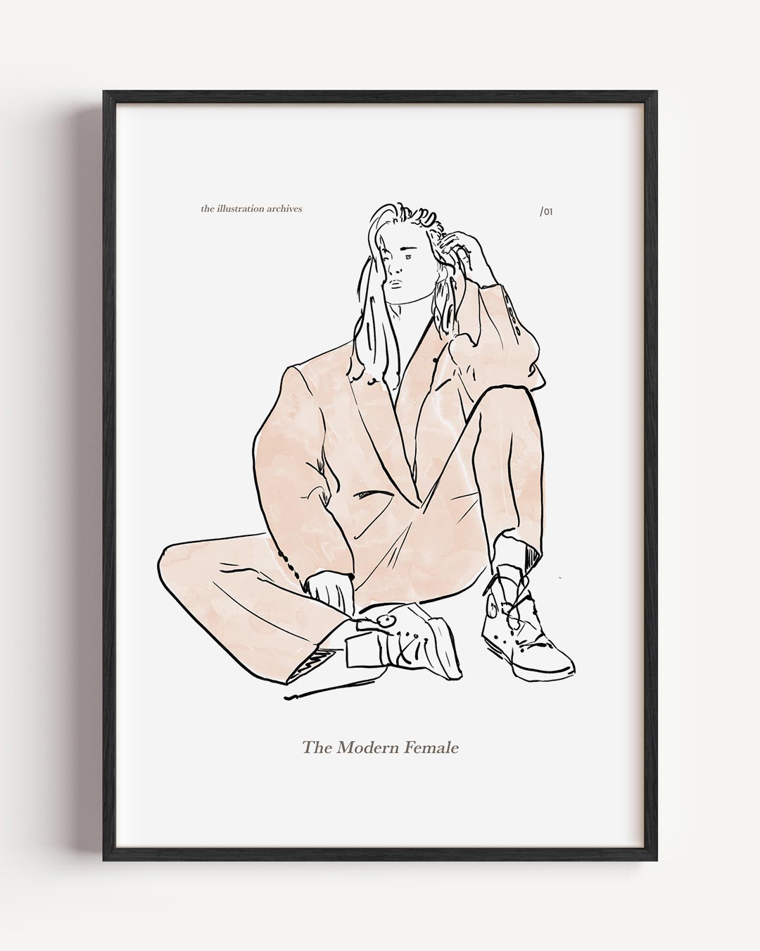 The Modern Female – vrouwelijk portret poster als wanddecoratie